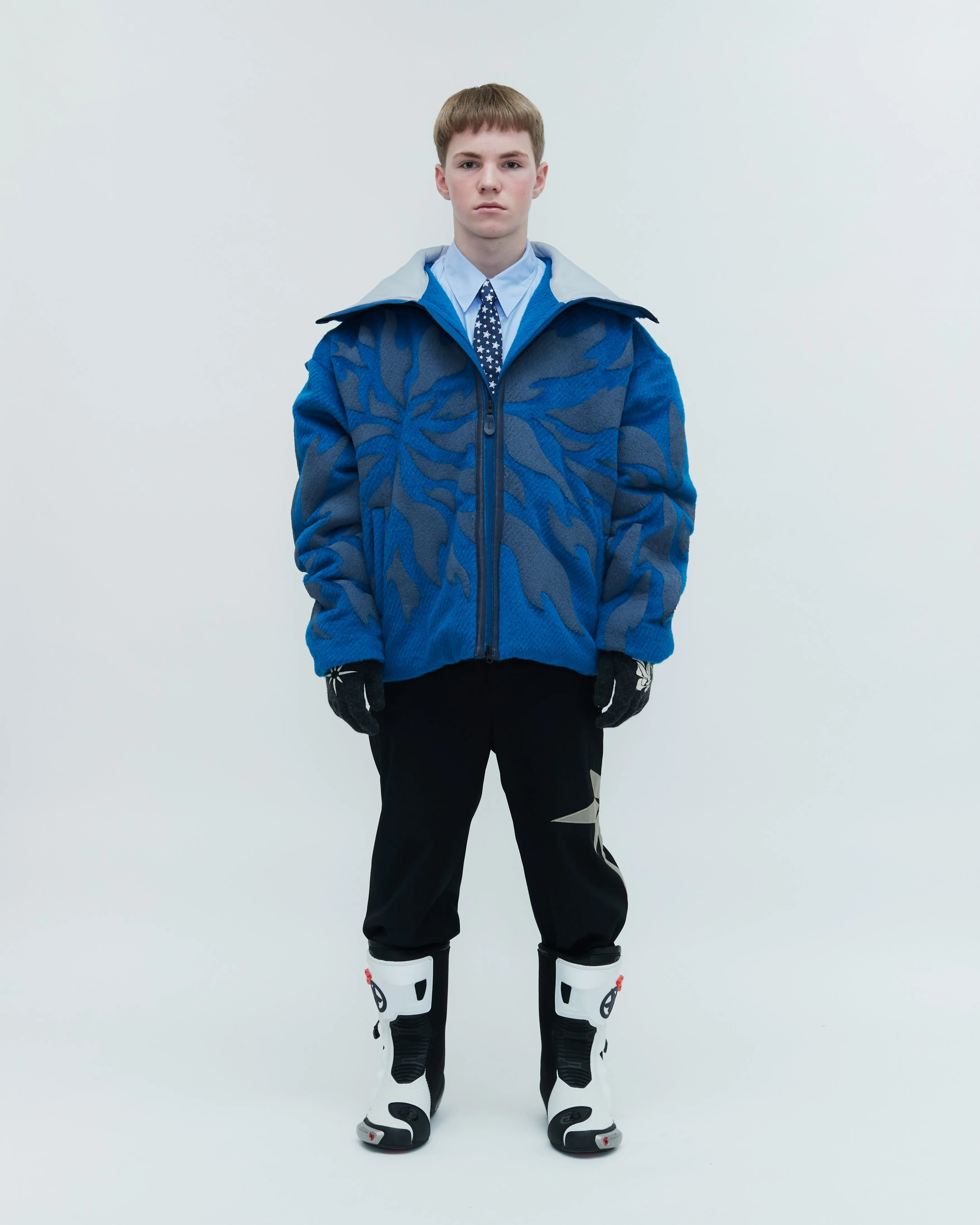 FRAGMENT FLEECE ZIP-UP HOODIE sold by KUSIKOHC