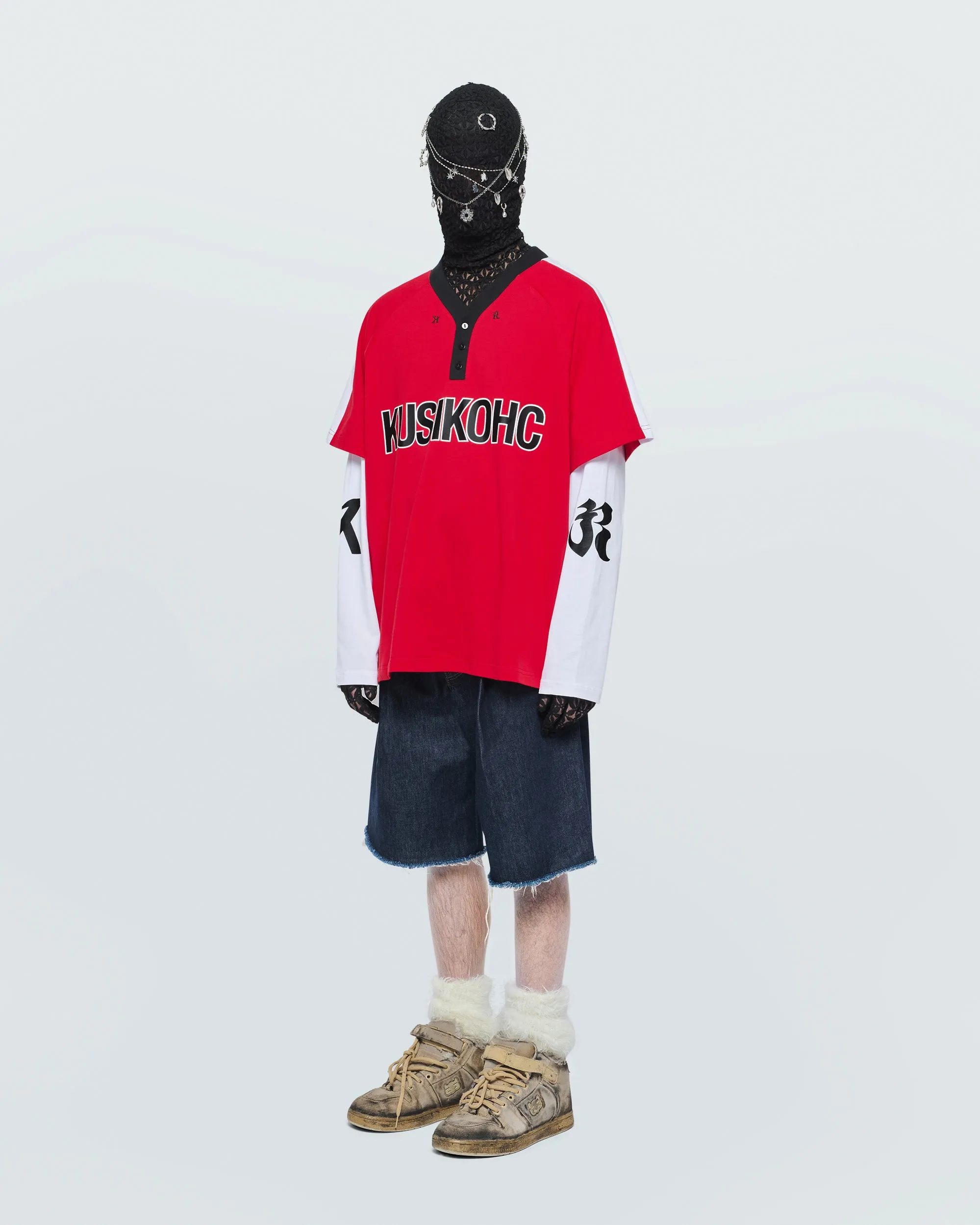 BASEBALL LONG SLEEVE POLO sold by KUSIKOHC product image thumbnail 4