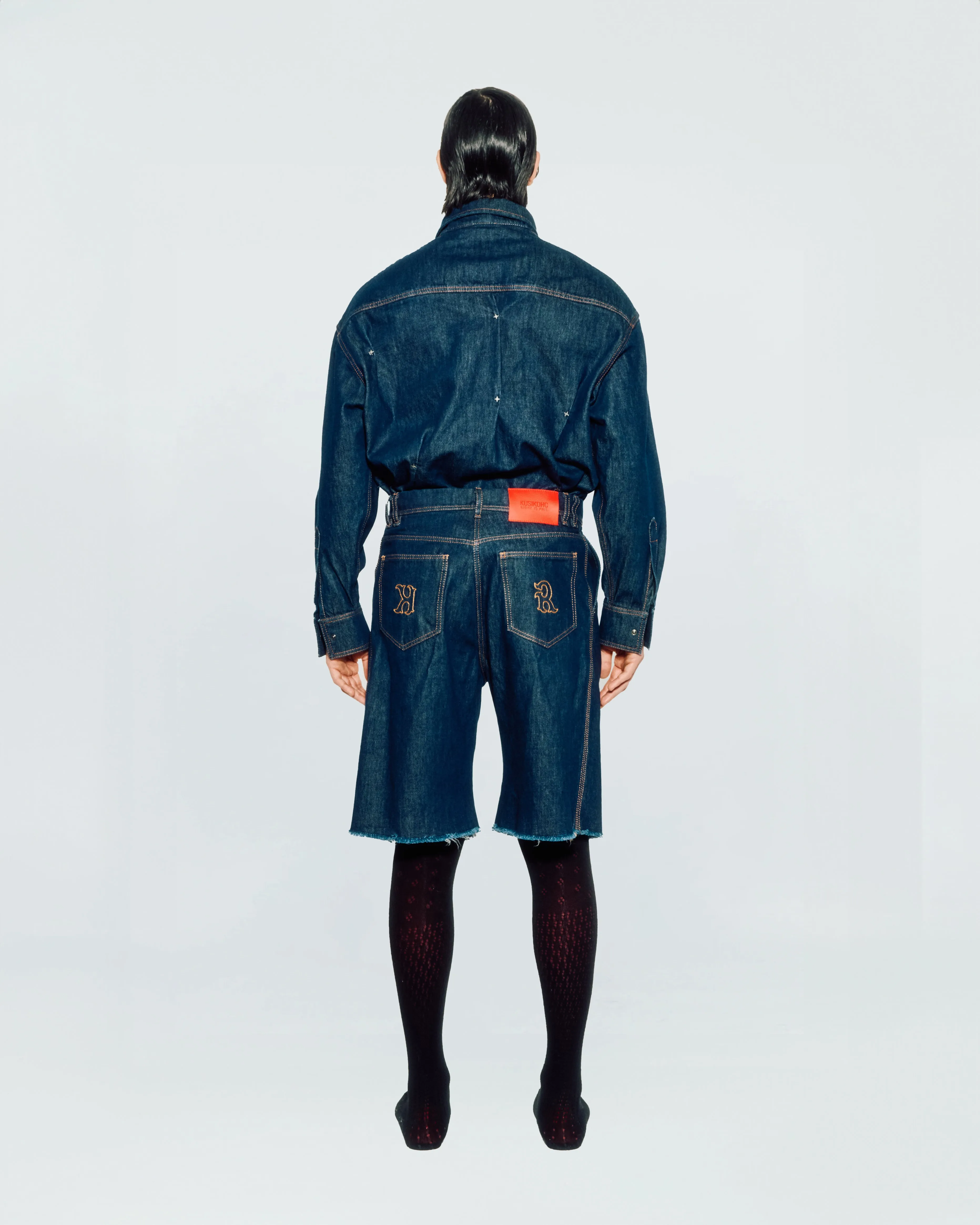 DART DENIM SHORTS sold by KUSIKOHC product image thumbnail 5