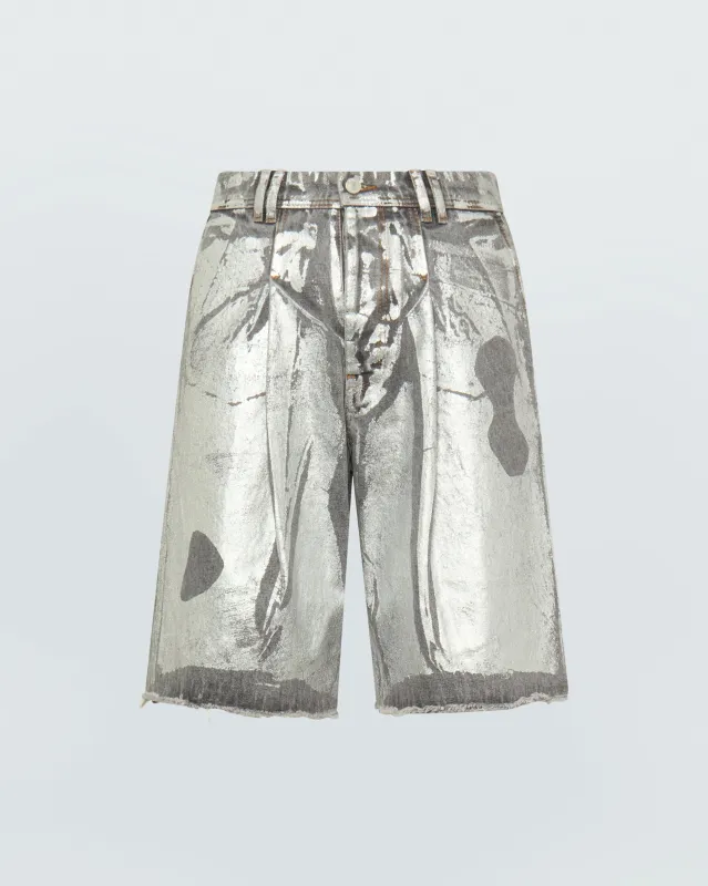 SILVER WASH DENIM SHORTS sold by KUSIKOHC