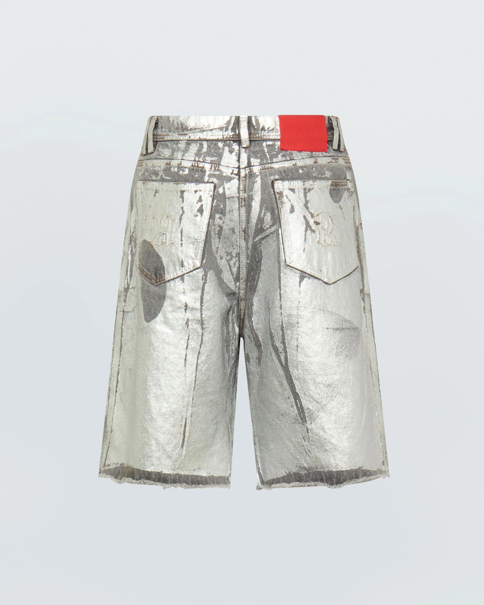 SILVER WASH DENIM SHORTS sold by KUSIKOHC product image thumbnail 2
