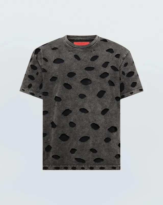 DISTRESSED LAYERED T-SHIRT sold by KUSIKOHC