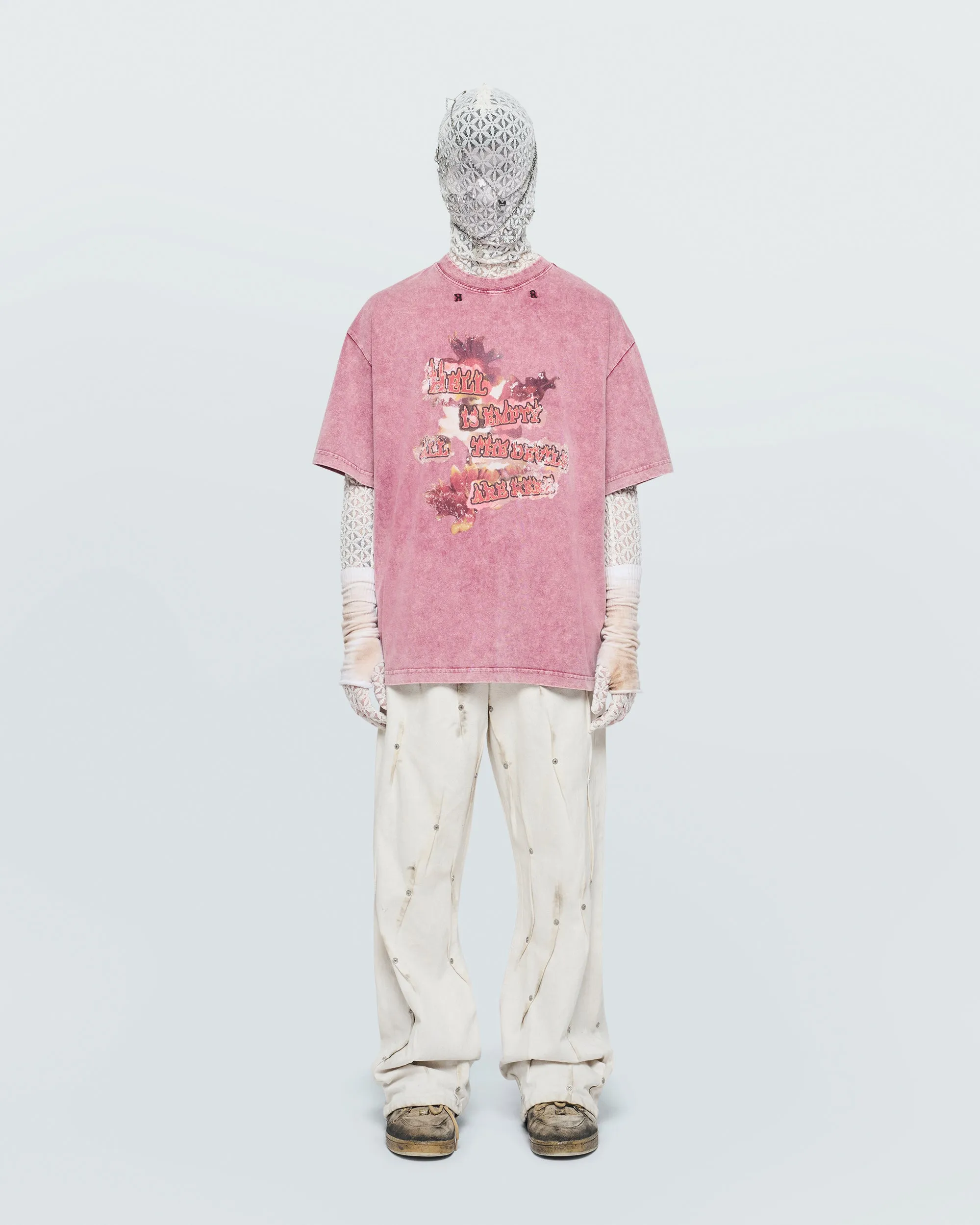 RED PRINTED T-SHIRT sold by KUSIKOHC product image thumbnail 3