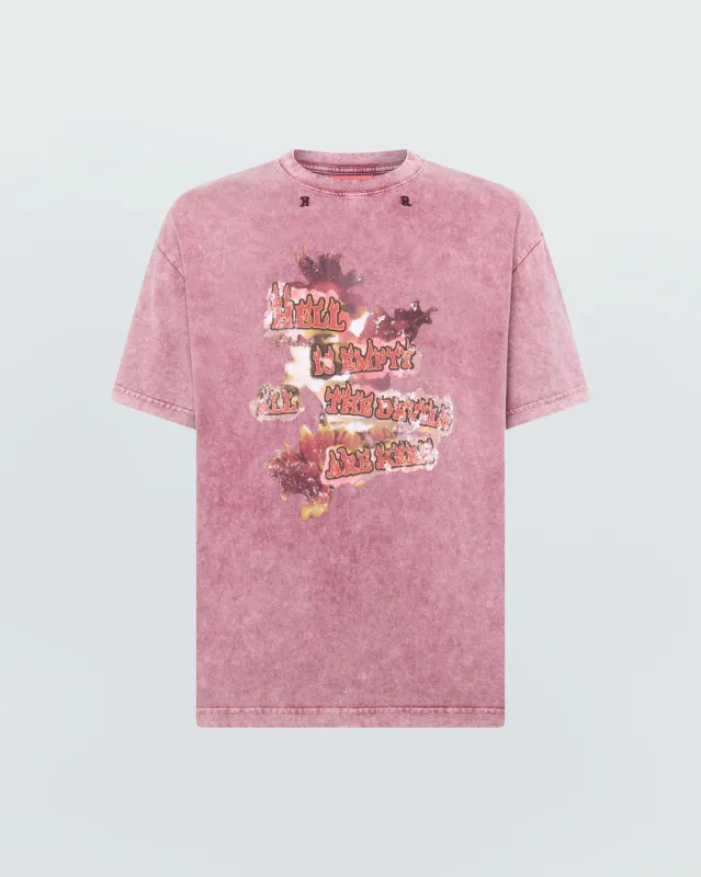 RED PRINTED T-SHIRT sold by KUSIKOHC