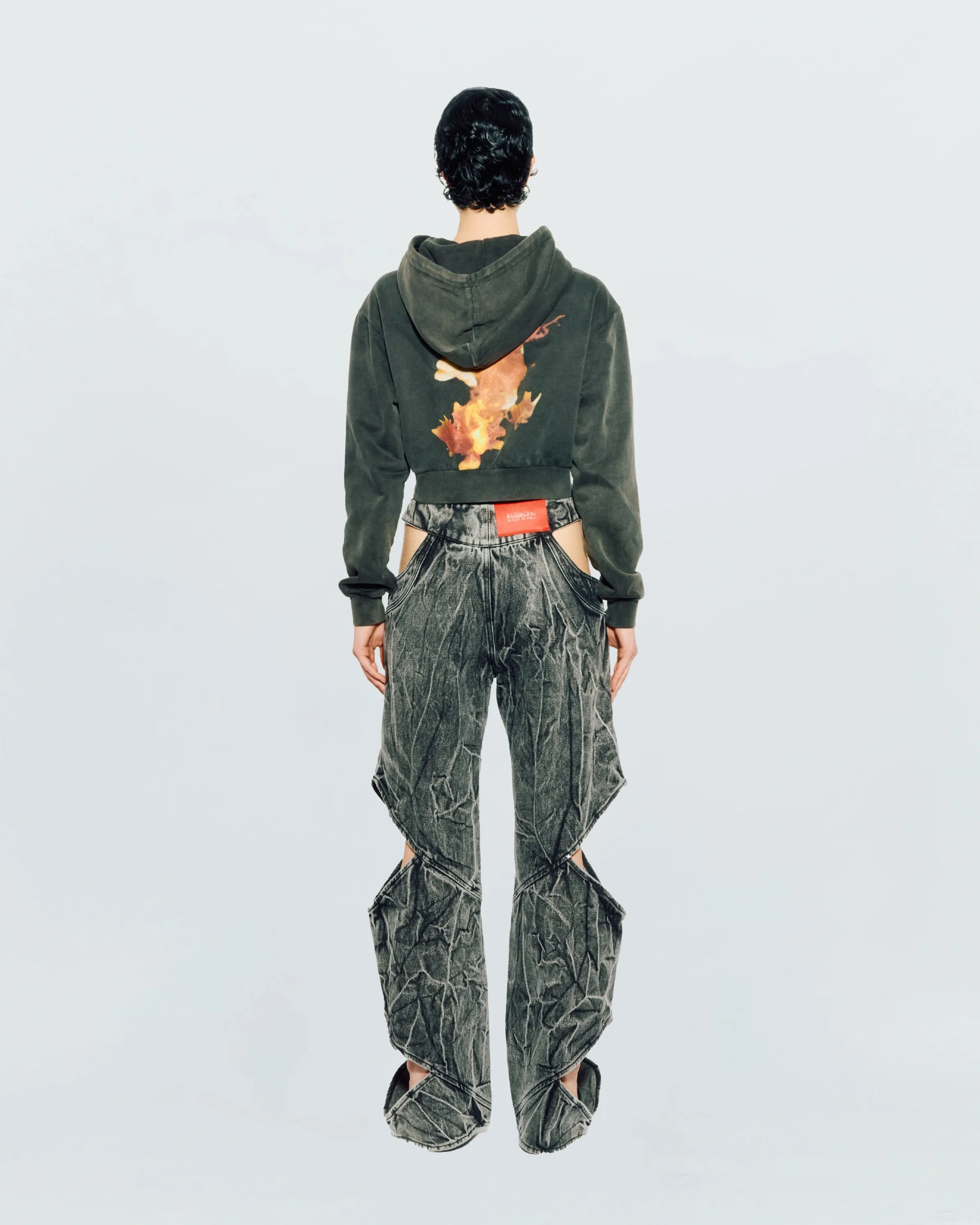 CUT-OUT DENIM PANTS sold by KUSIKOHC product image thumbnail 5