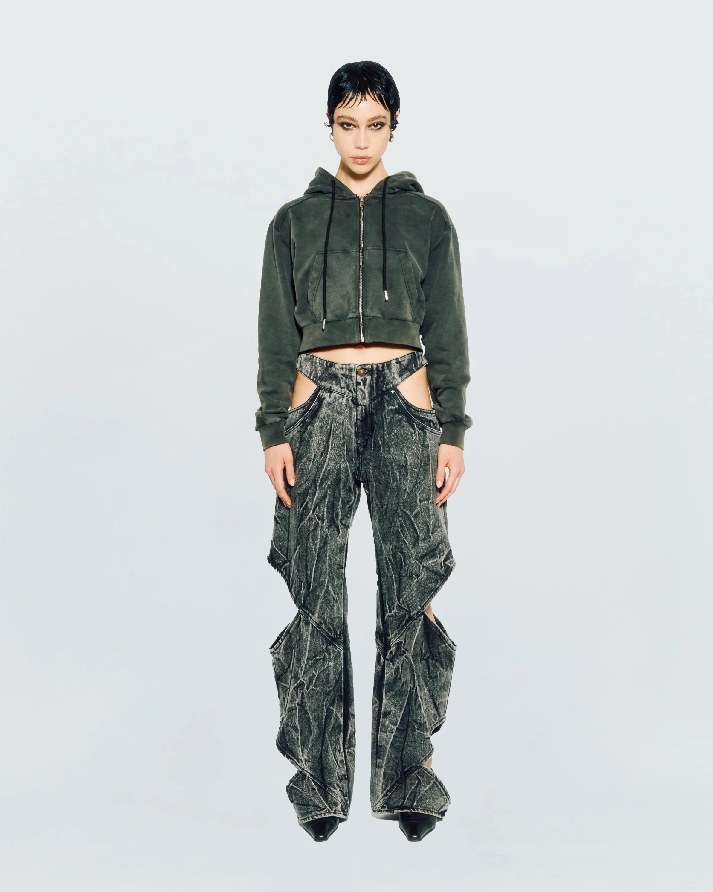 CUT-OUT DENIM PANTS sold by KUSIKOHC product image thumbnail 3
