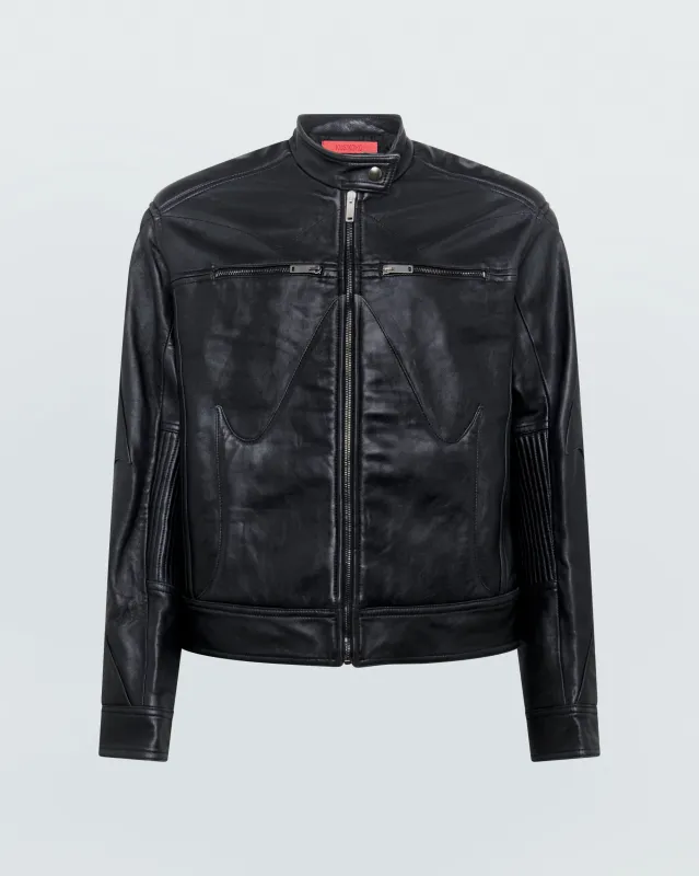 BIKER LEATHER JACKET sold by KUSIKOHC