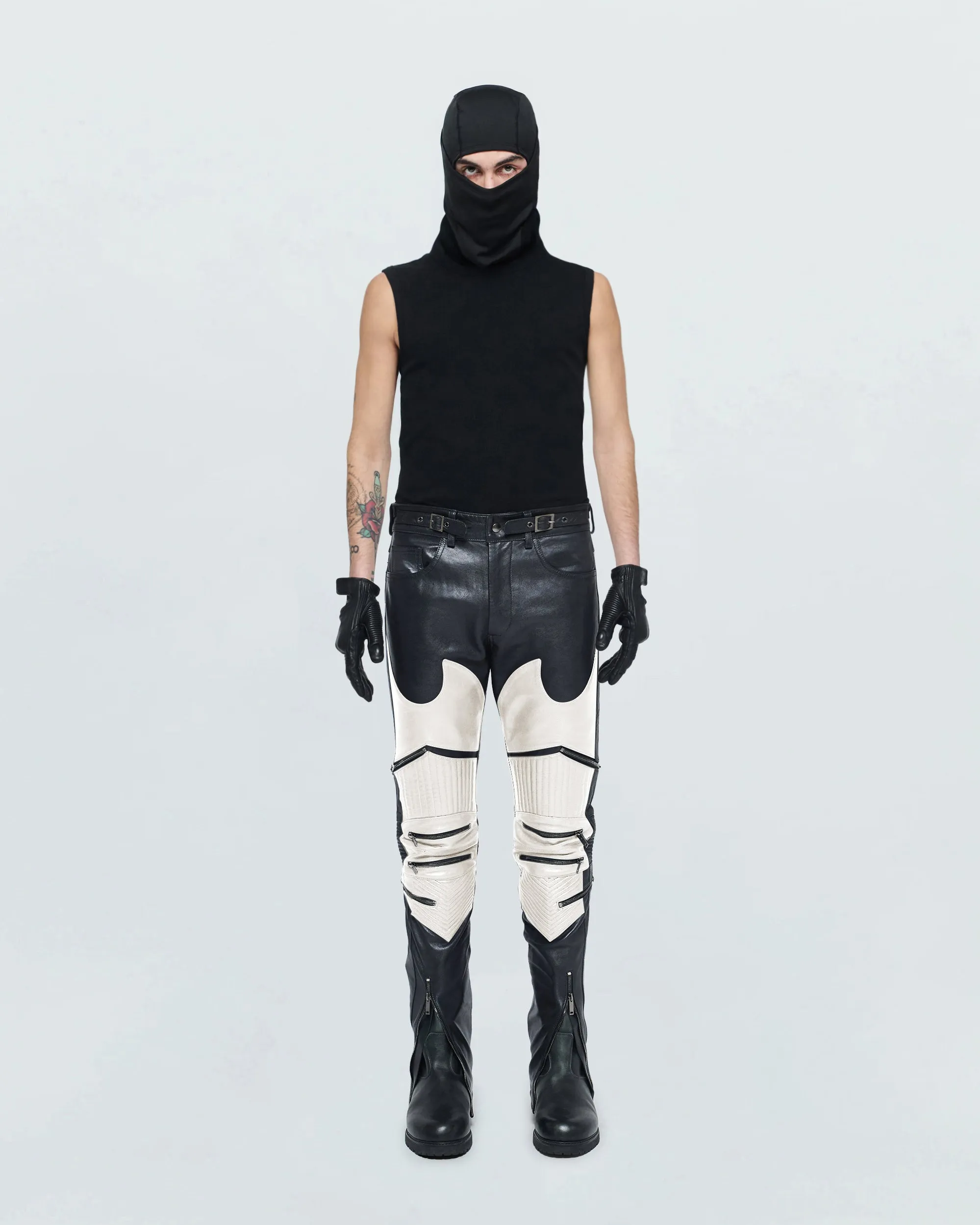 BIKER FAUX LEATHER PANTS sold by KUSIKOHC product image thumbnail 3