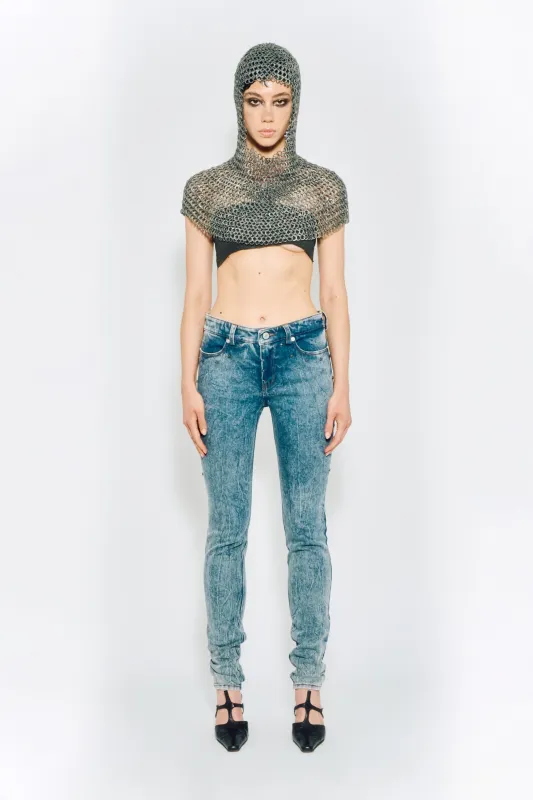 SAMPLE - SKINNY RIVET DENIM PANTS sold by KUSIKOHC