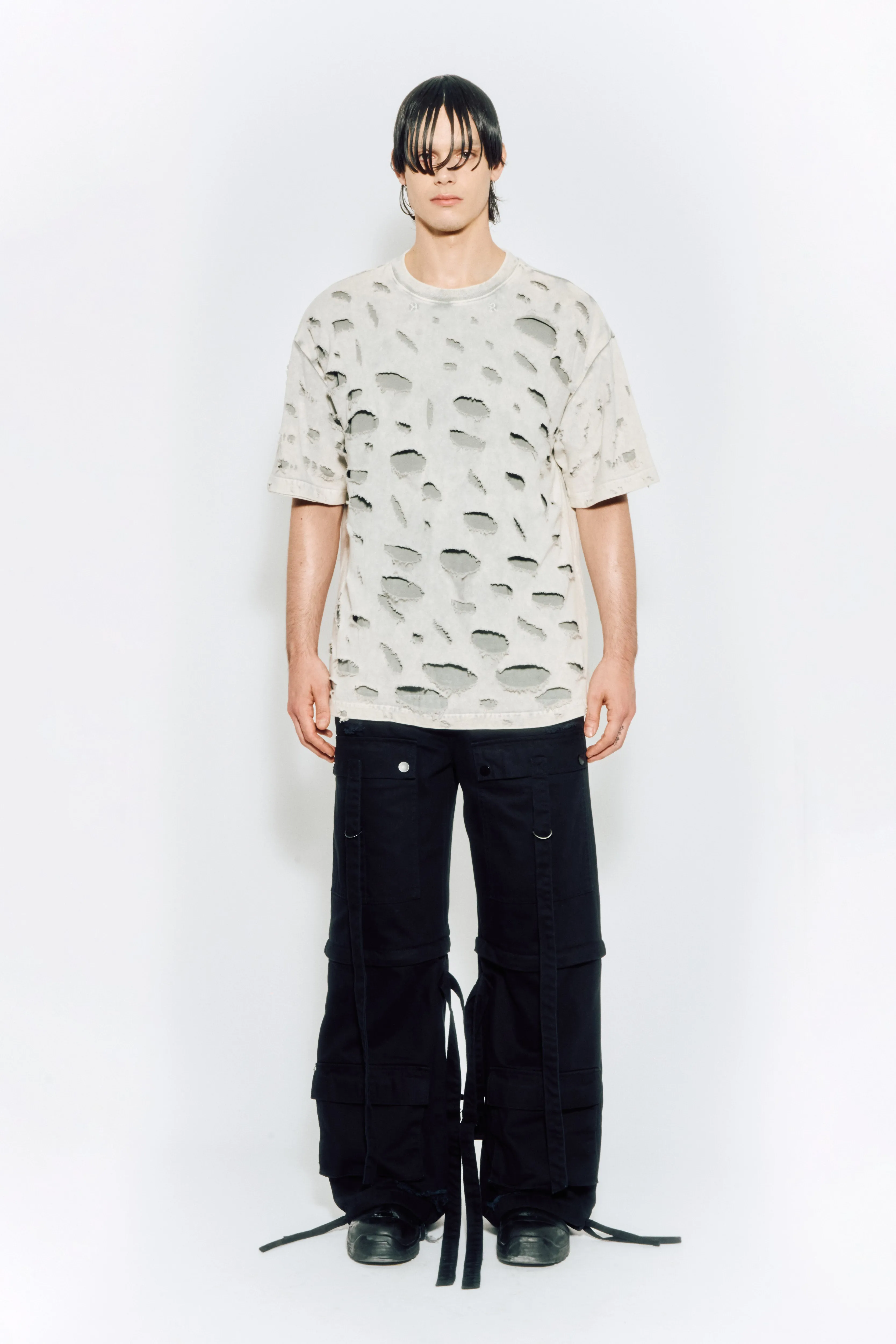 SAMPLE - DISTRESSED LAYERED T-SHIRT sold by KUSIKOHC