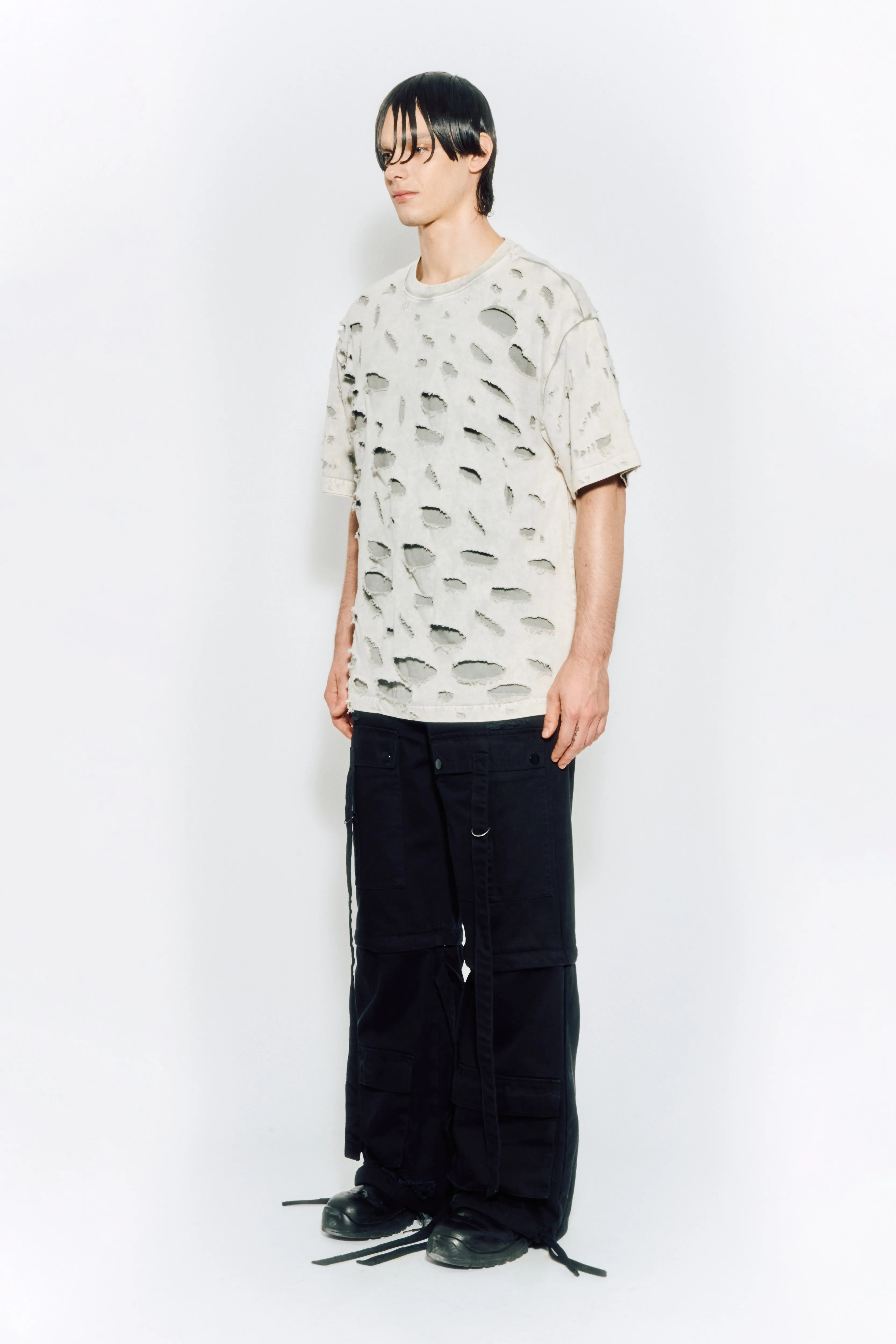 SAMPLE - DISTRESSED LAYERED T-SHIRT sold by KUSIKOHC product image thumbnail 3