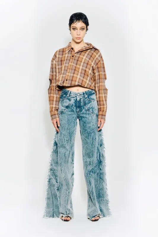 SAMPLE - WIDE DENIM PANTS sold by KUSIKOHC
