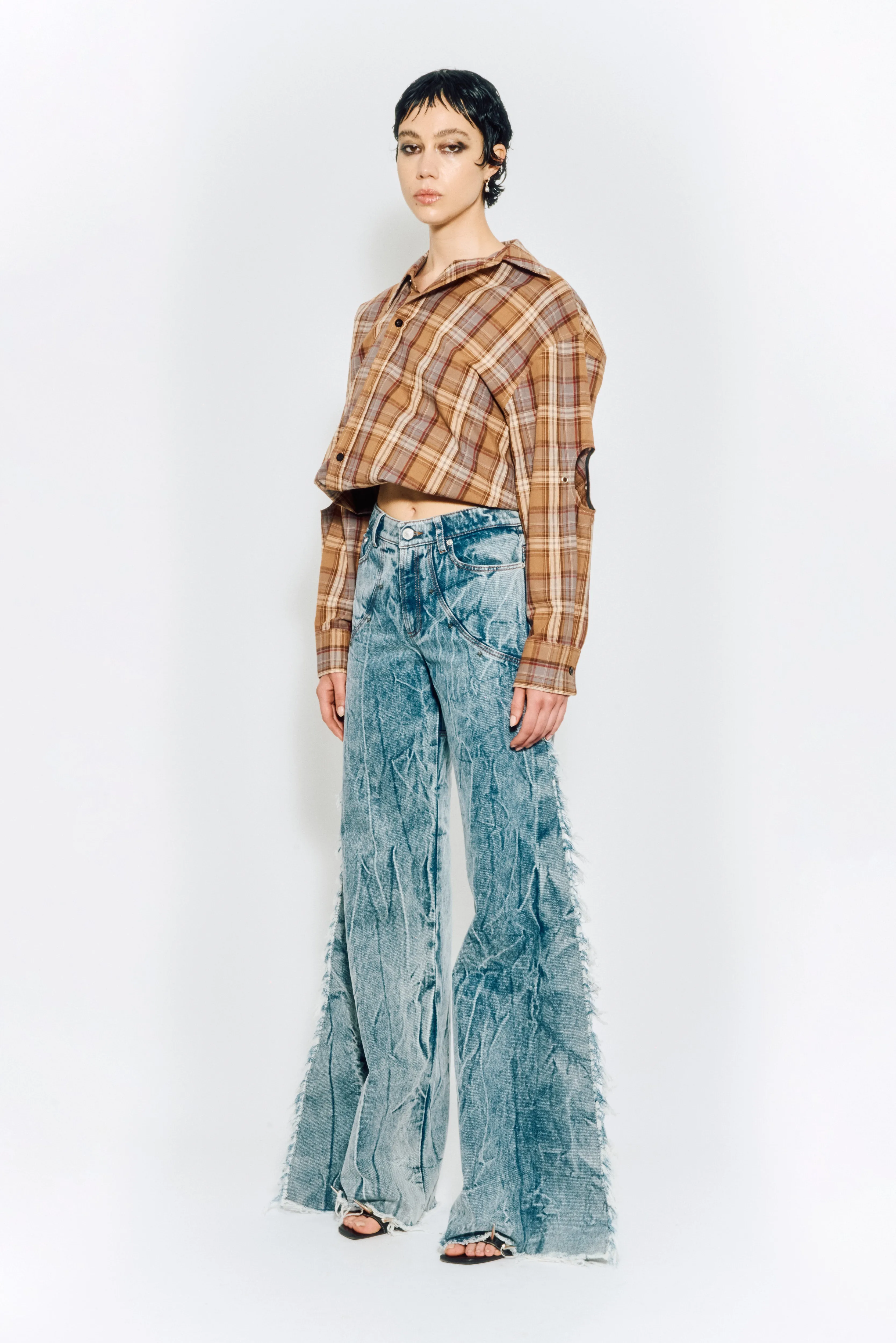 SAMPLE - WIDE DENIM PANTS sold by KUSIKOHC product image thumbnail 2