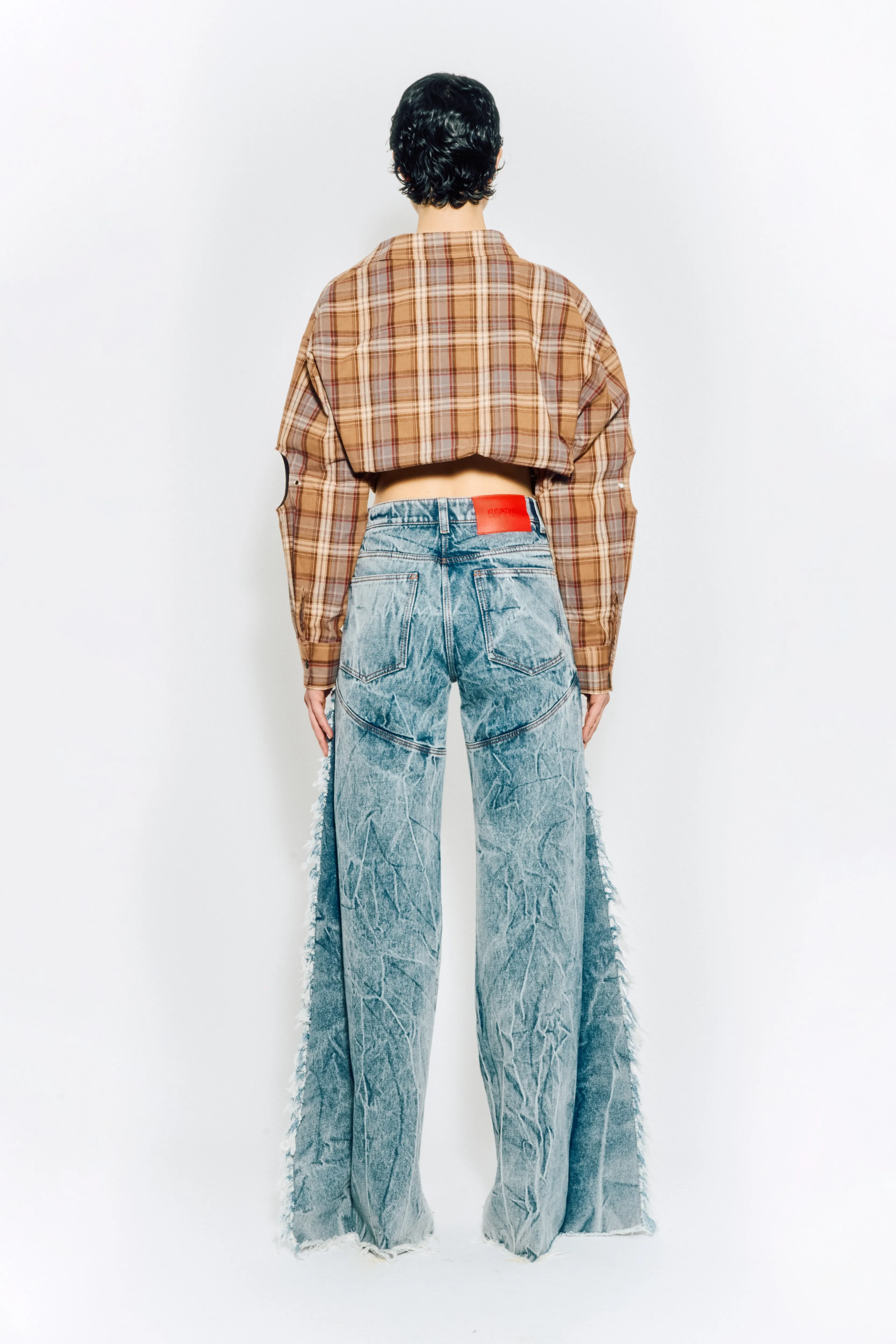 SAMPLE - WIDE DENIM PANTS sold by KUSIKOHC product image thumbnail 3