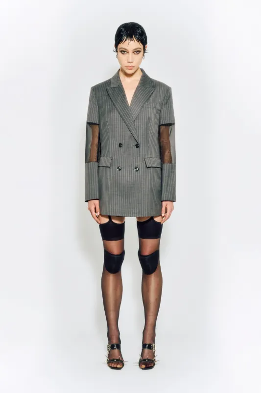 SAMPLE - MESH CUT-OUT BLAZER made by KUSIKOHC