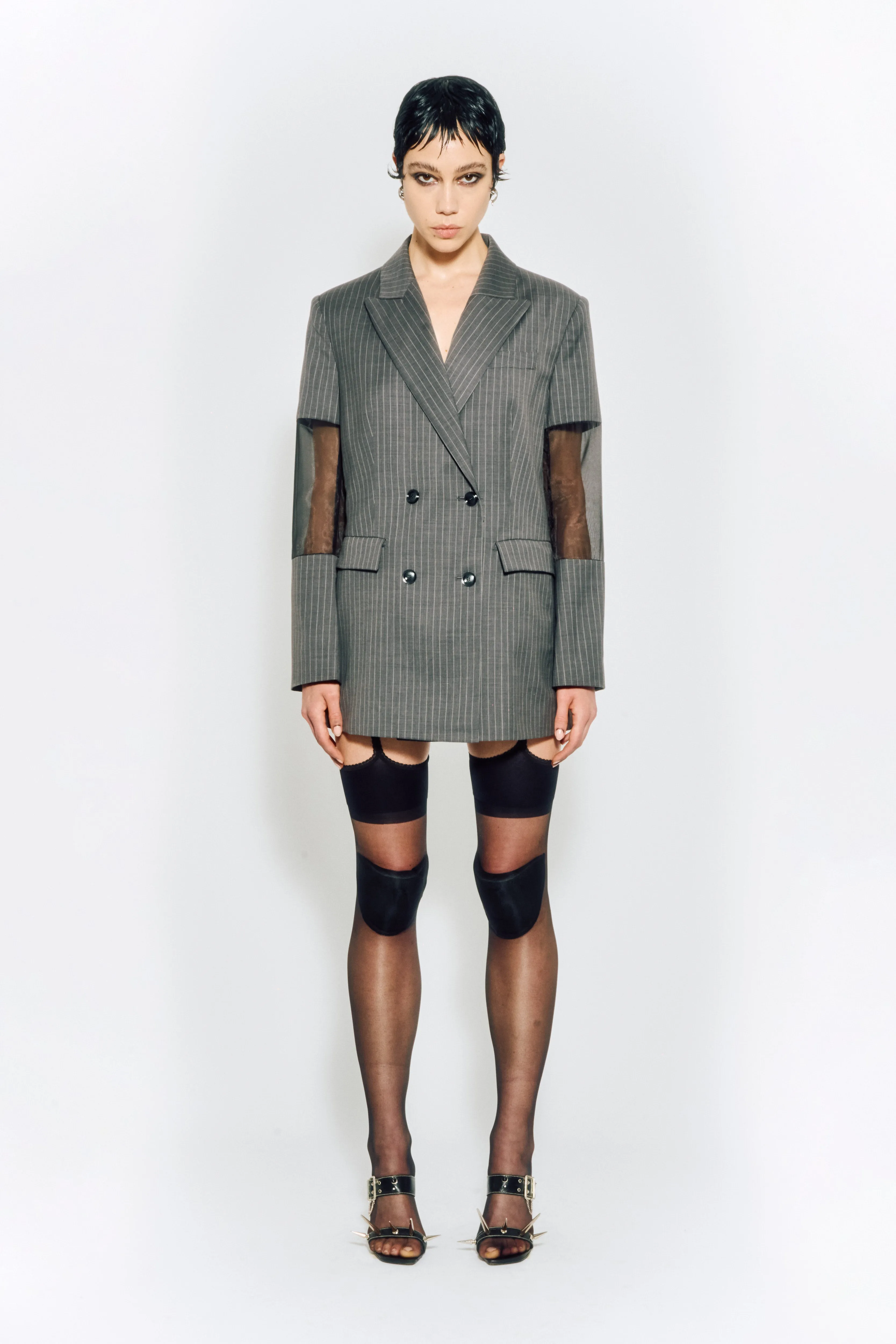 SAMPLE - MESH CUT-OUT BLAZER sold by KUSIKOHC