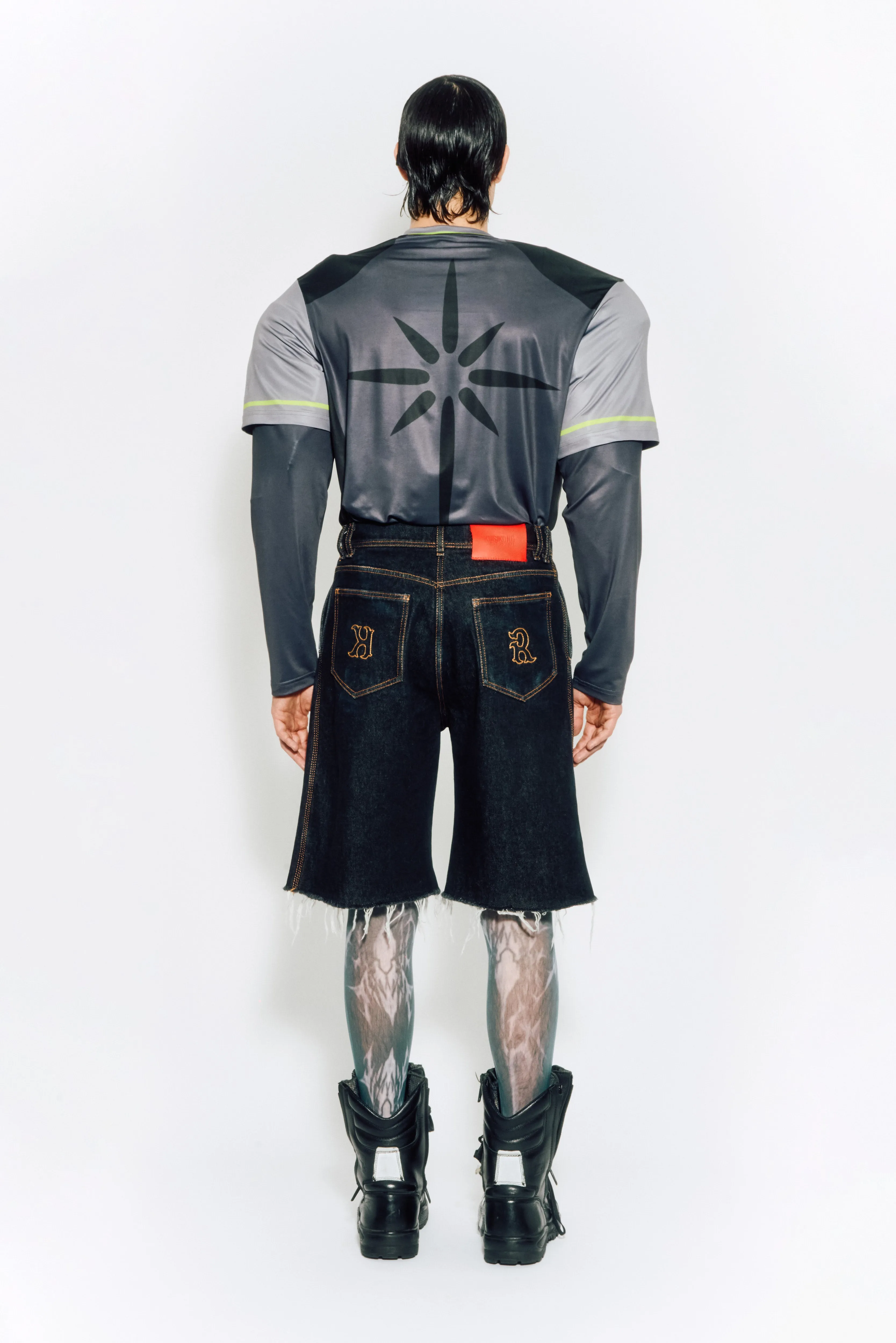SAMPLE - DART DENIM SHORTS sold by KUSIKOHC product image thumbnail 3