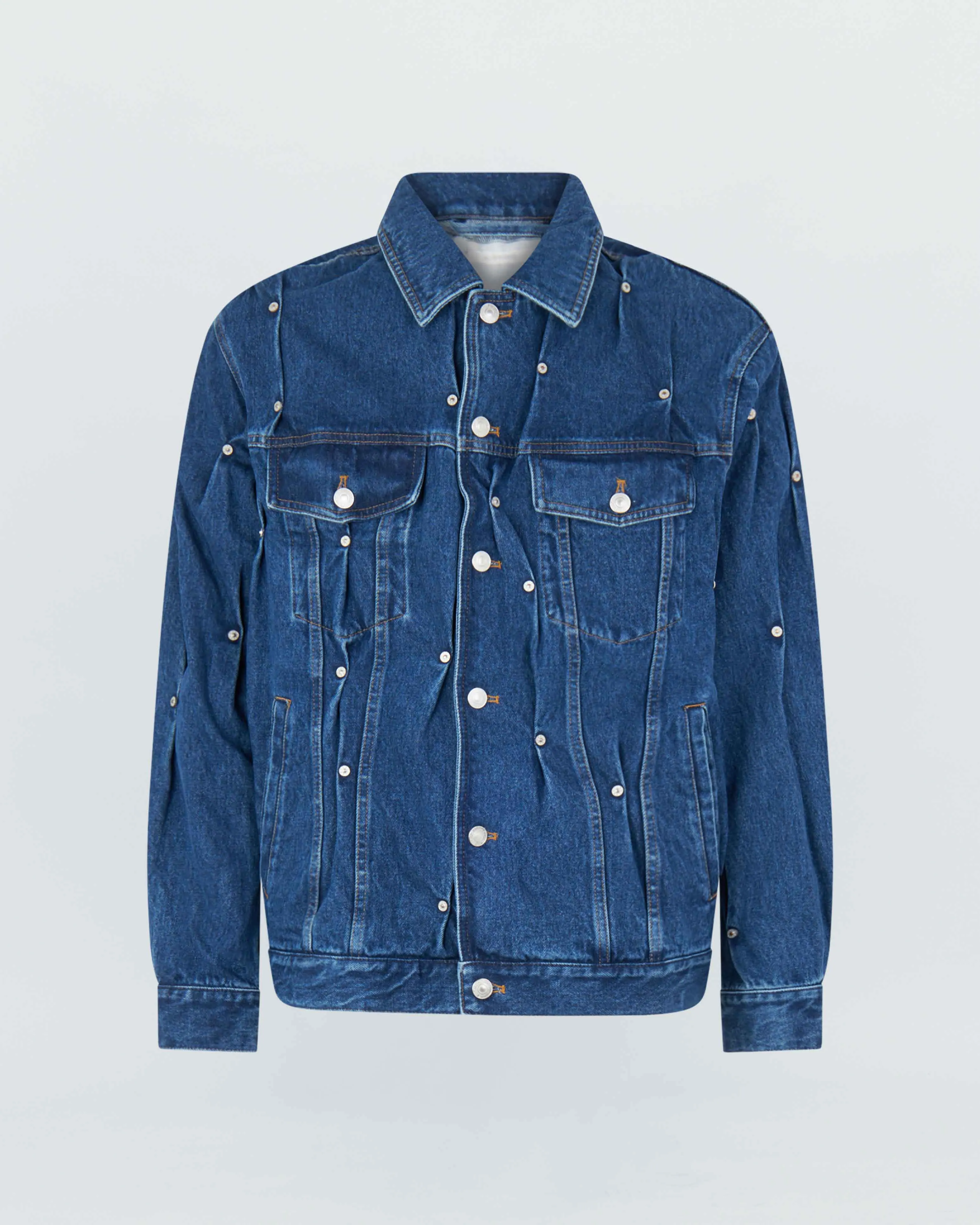 MULTI RIVET DENIM JACKET sold by KUSIKOHC