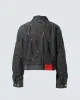 PADDED MULTI RIVET DENIM JACKET sold by KUSIKOHC