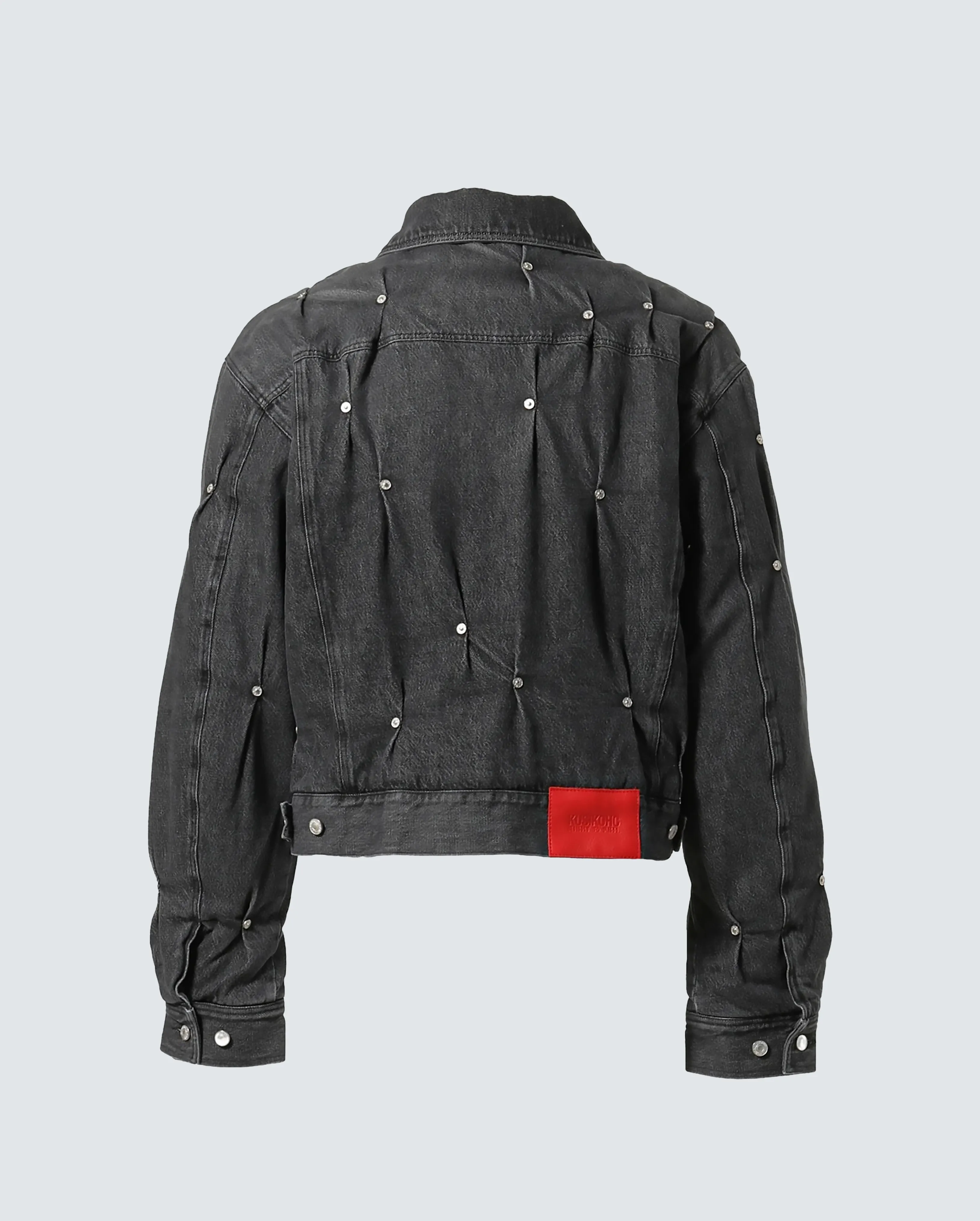 PADDED MULTI RIVET DENIM JACKET sold by KUSIKOHC product image thumbnail 2