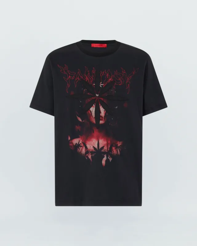 T-SHIRT WITH FACE PRINT sold by KUSIKOHC