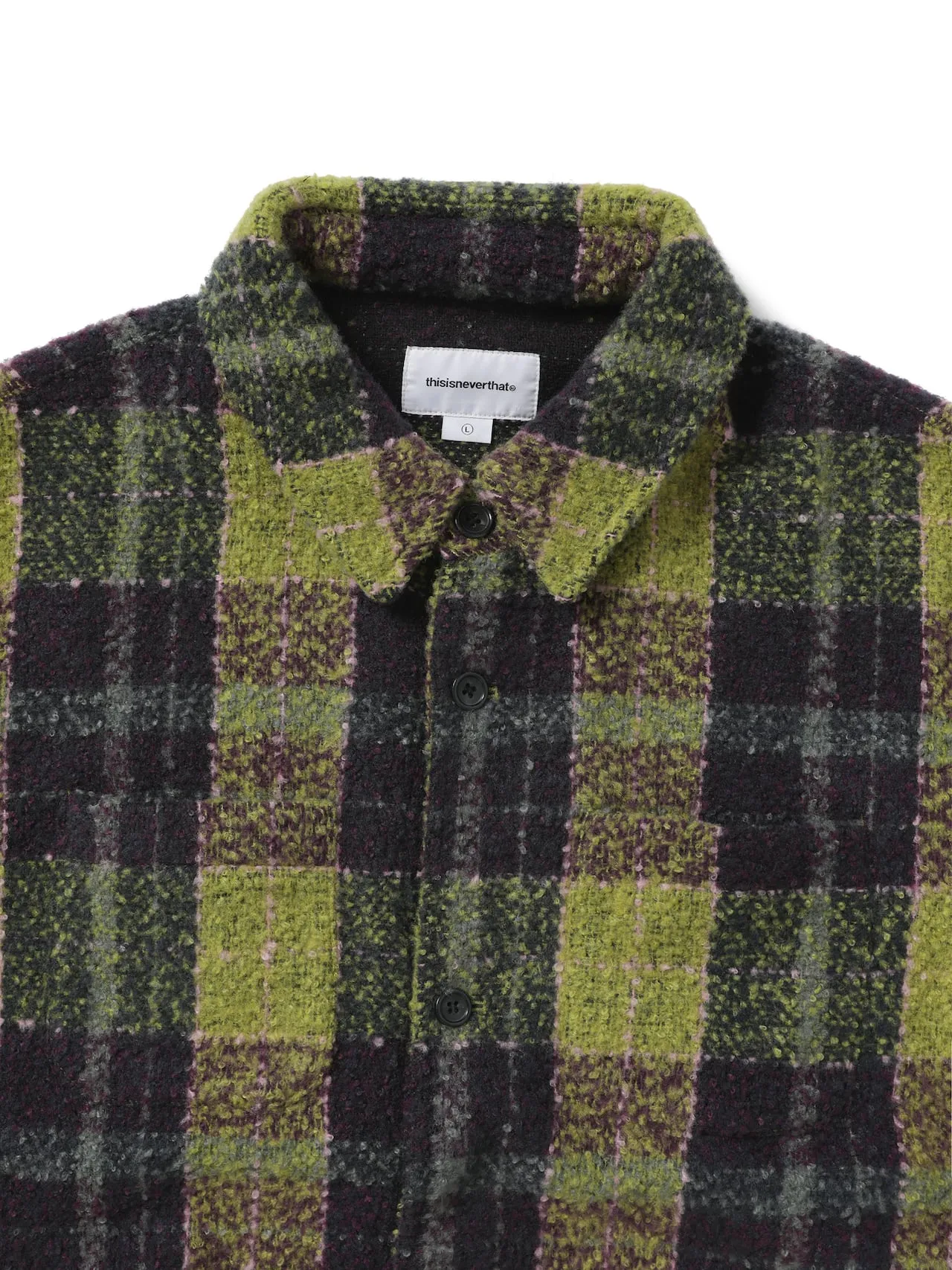 Boucle Check shirt sold by thisisneverthat product image thumbnail 2