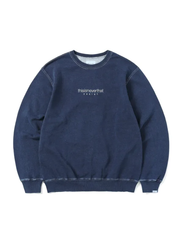 Indigo Dyed Crewneck sold by thisisneverthat