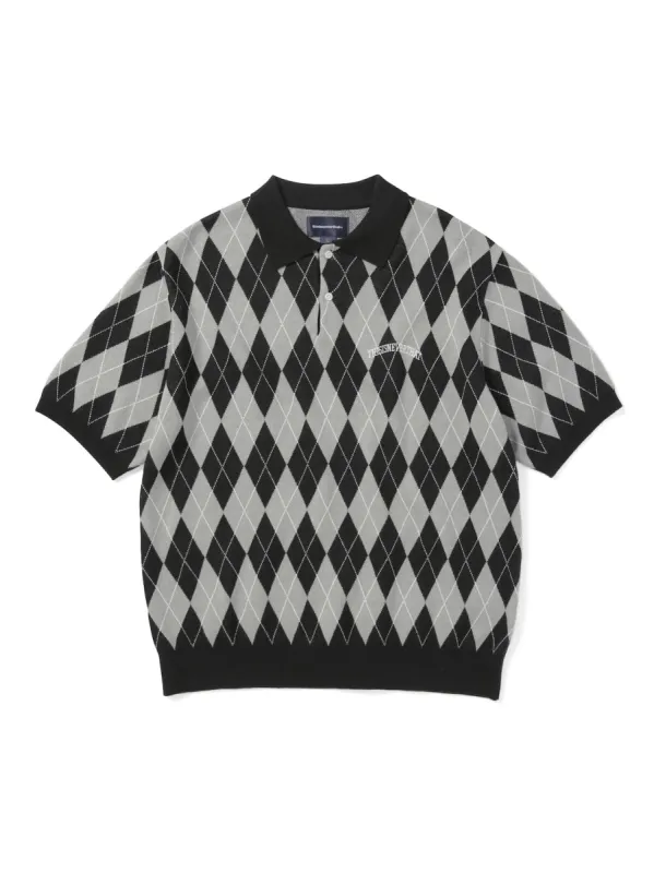 Argyle S/S Knit Polo sold by thisisneverthat
