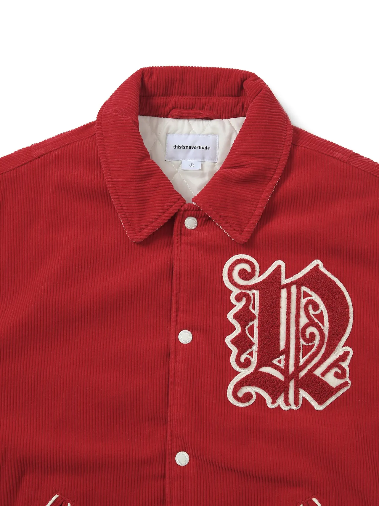 Fortuna Corduroy Varsity Jacket sold by thisisneverthat product image thumbnail 2