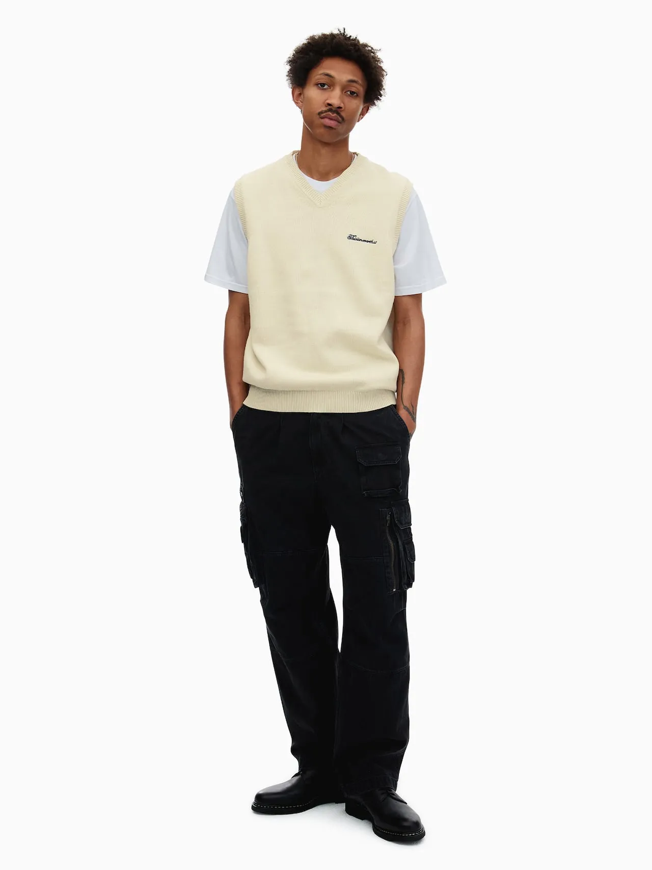 Script Logo Knit Vest sold by thisisneverthat product image thumbnail 5