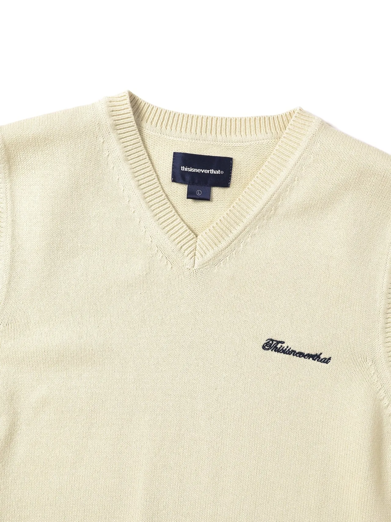 Script Logo Knit Vest sold by thisisneverthat product image thumbnail 2