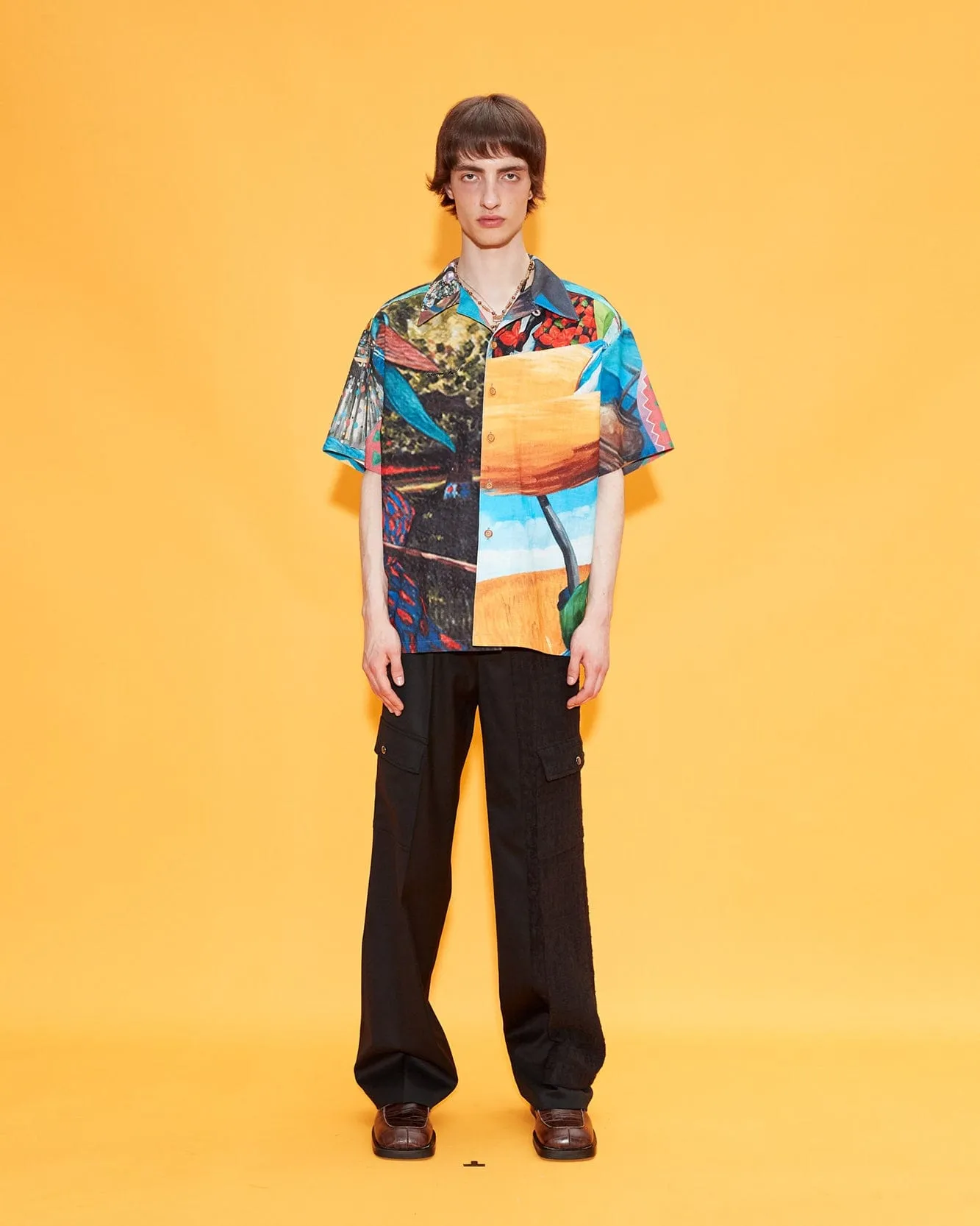 UNISEX IMPRESSIONIST PRINTED SHIRT atb685u(RED) sold by Andersson Bell