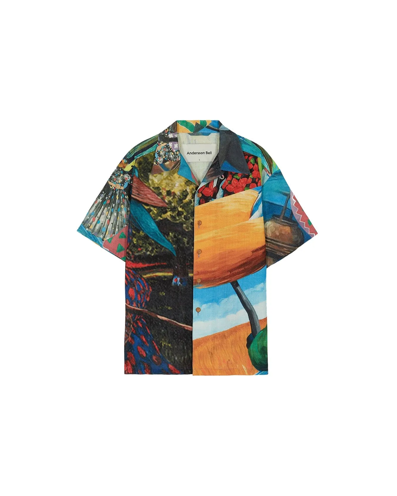 UNISEX IMPRESSIONIST PRINTED SHIRT atb685u(RED) sold by Andersson Bell product image thumbnail 2