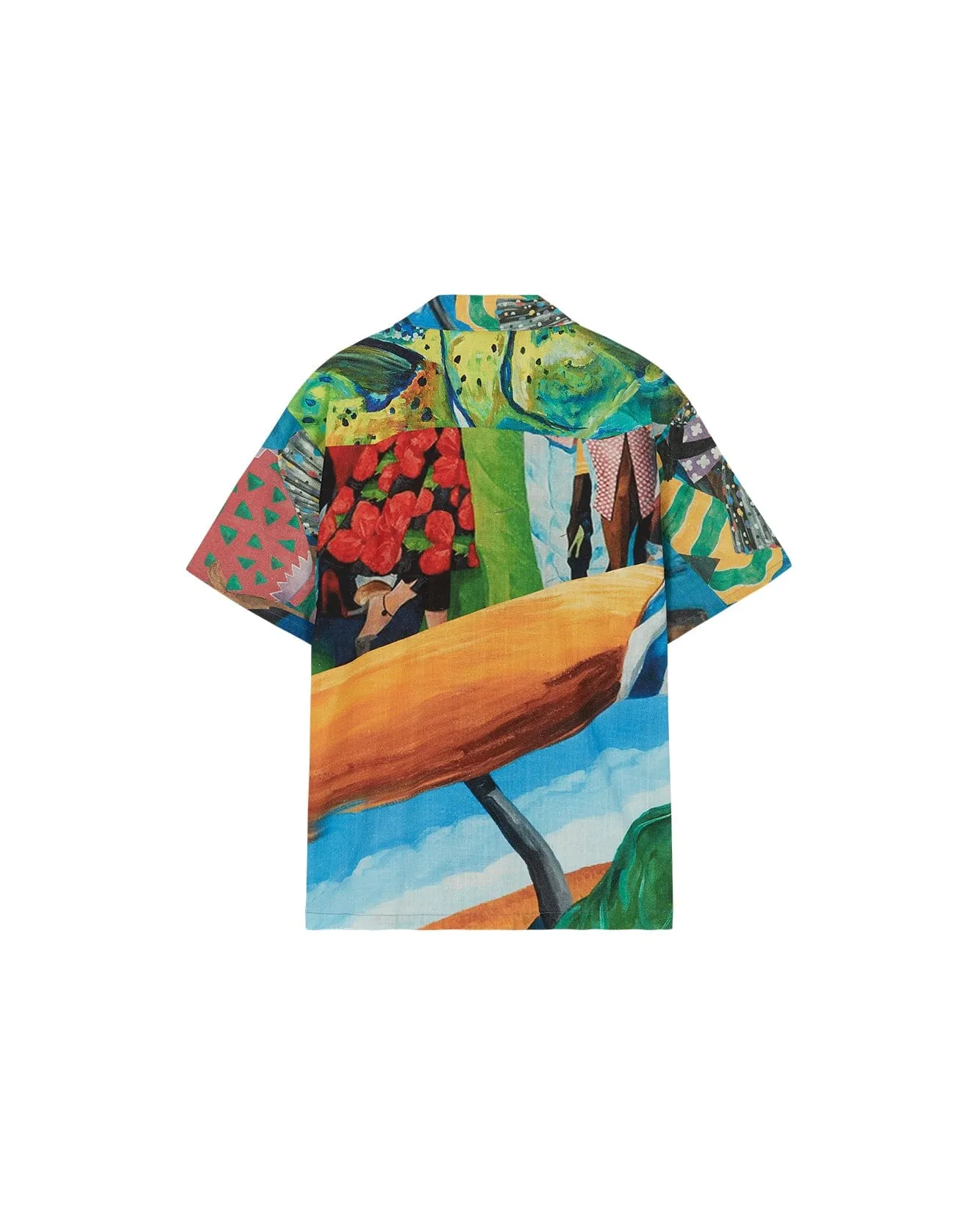 UNISEX IMPRESSIONIST PRINTED SHIRT atb685u(RED) sold by Andersson Bell product image thumbnail 3