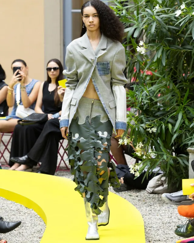 (WOMEN) MAGGIE RAW-CUT WOOL JACKET awa609w(GREY) sold by Andersson Bell