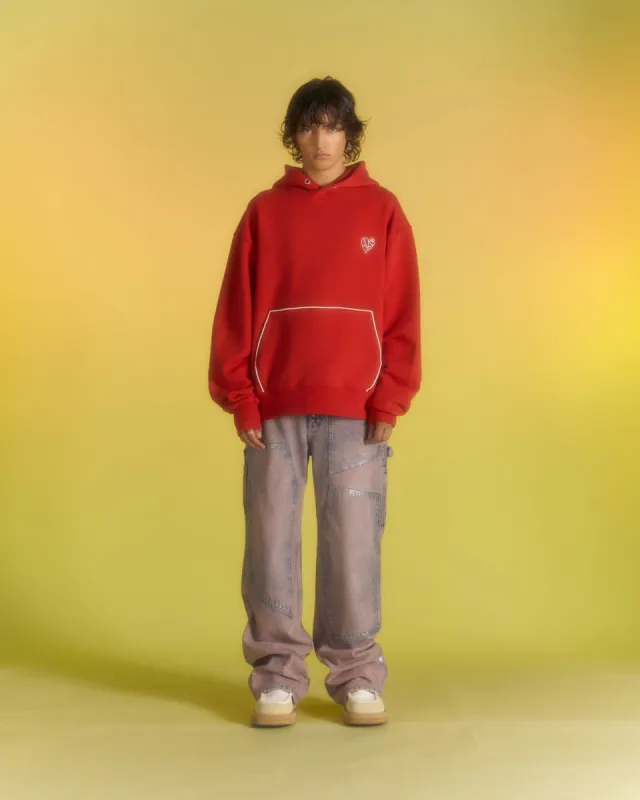 (ESSENTIAL) UNISEX ADSB HEART HOODIE atb1040u(RED) made by Andersson Bell