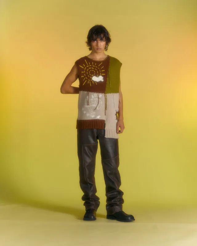 FREAK ADSB WOOL VEST atb1029m(BROWN) sold by Andersson Bell