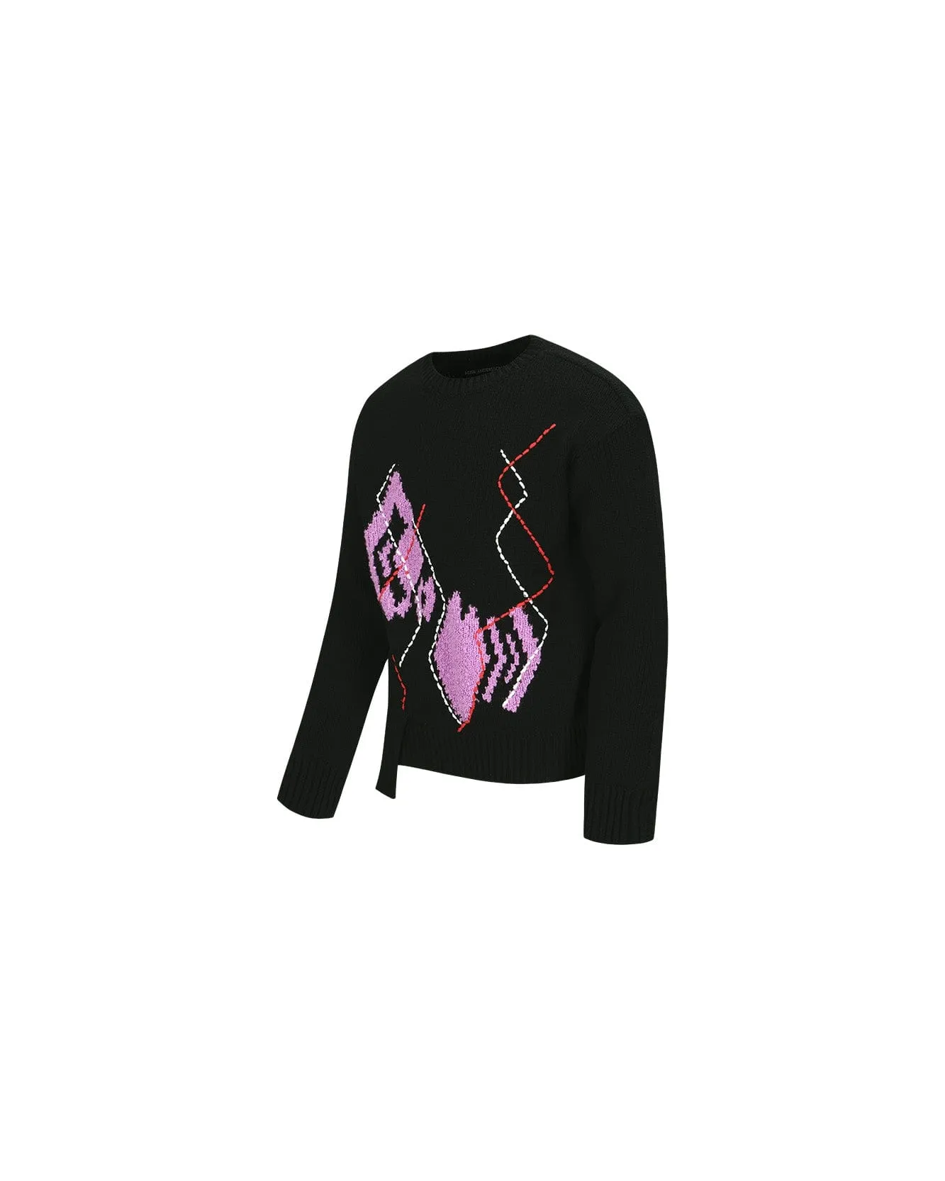ARGYLE CREW-NECK SWEATER atb1025m(BLACK) sold by Andersson Bell product image thumbnail 2