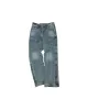 WASHED BLUE ZIPPER WIDE-LEG JEANS apa522m(WASHED BLUE) sold by Andersson Bell