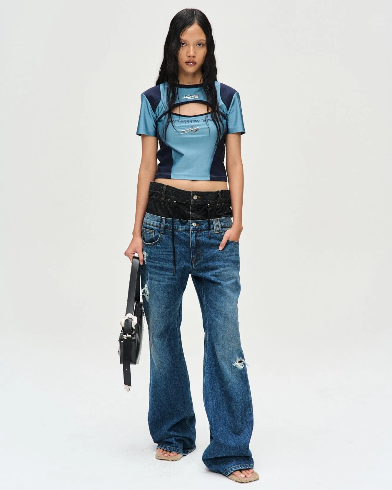 【ANGLAN】Bulky String Denim Set up ANGLAN】Bulky String Denim Set up (ANGLAN/セットアップ