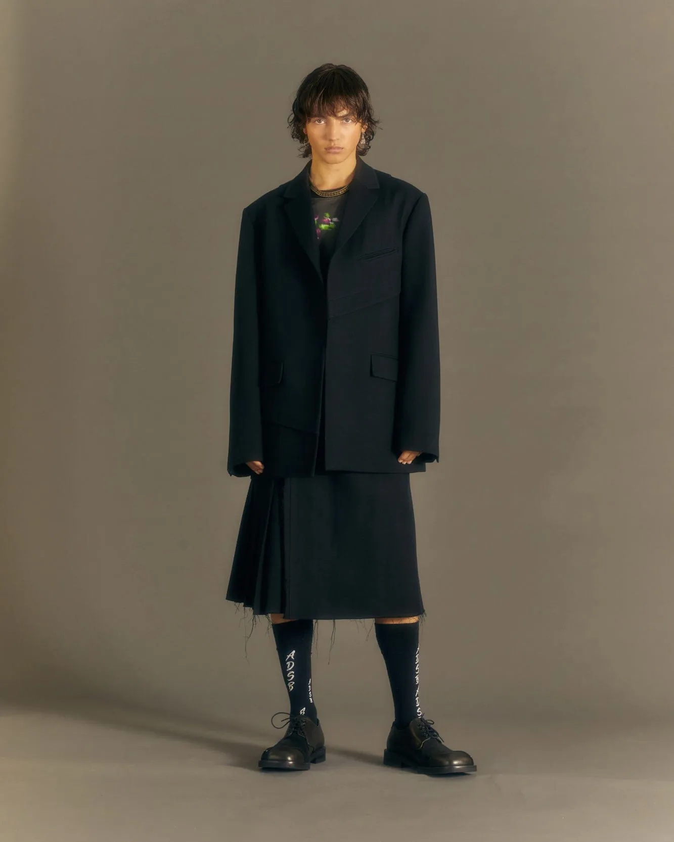 CAMTTON TWILL WOOL JACKET awa573m(BLACK) sold by Andersson Bell product image thumbnail 5