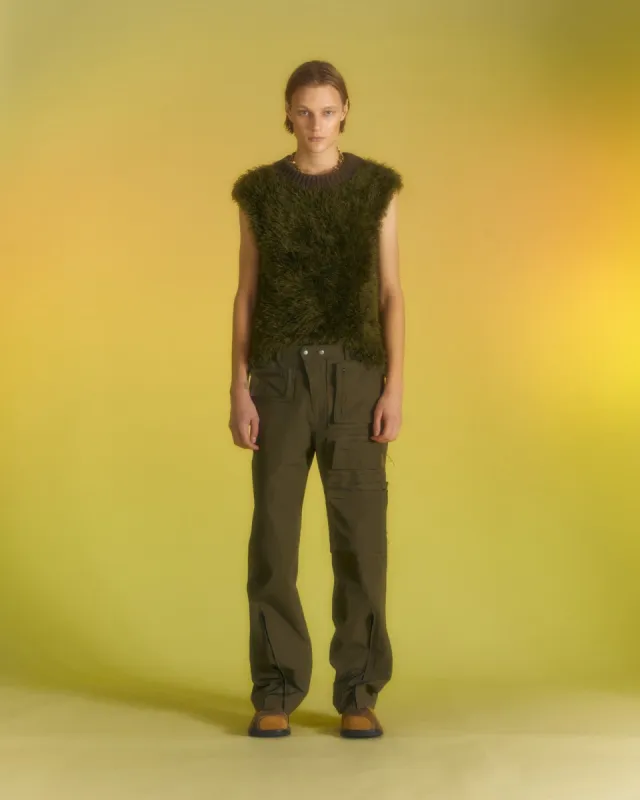 UNISEX SHAGGY VEST atb1023u(KHAKI) sold by Andersson Bell