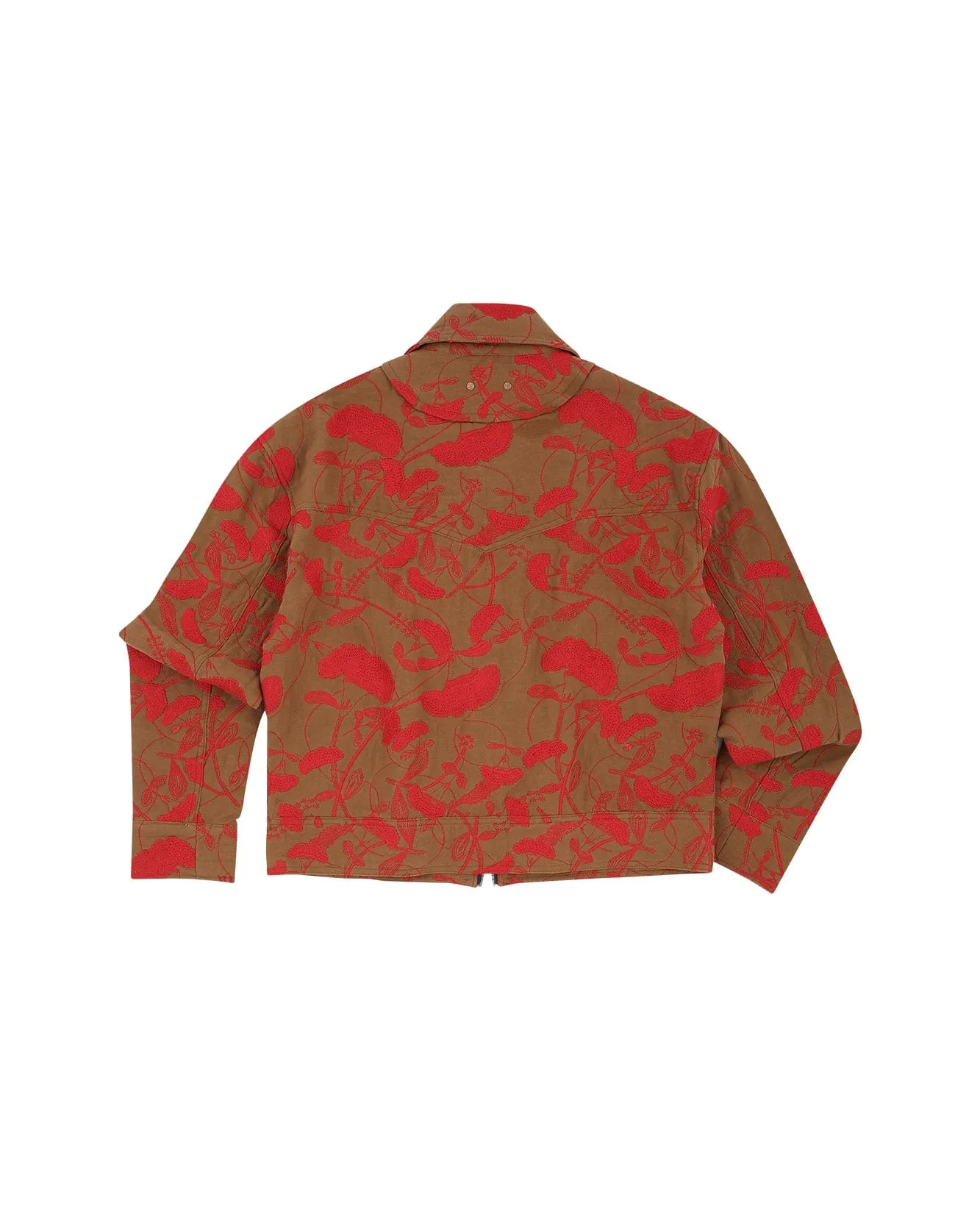 FLOWER EMBROIDERY ZIP-UP JACKET awa514m(BEIGE) sold by Andersson Bell product image thumbnail 3