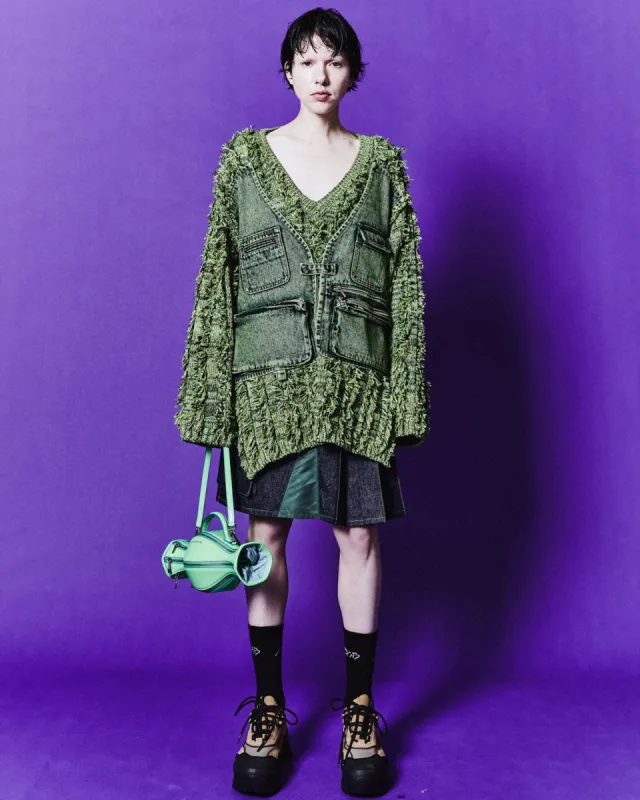 (WOMEN) MEGHAN CARGO SWEATER atb1105w(GREEN) sold by Andersson Bell