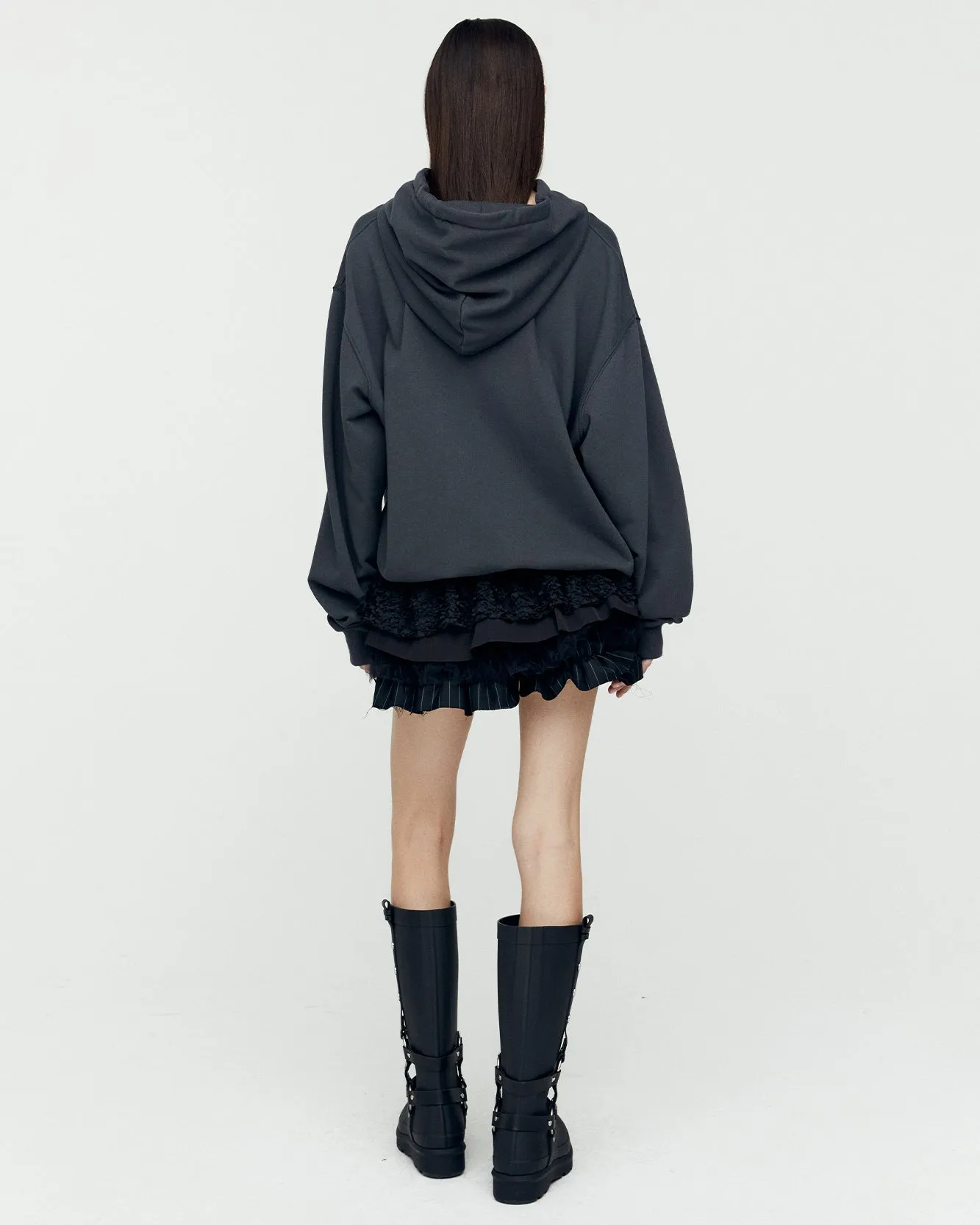 (ESSENTIAL) UNISEX ADSB MILAN EMBROIDERY HOODIE atb1148u(CHARCOAL) sold by Andersson Bell product image thumbnail 5