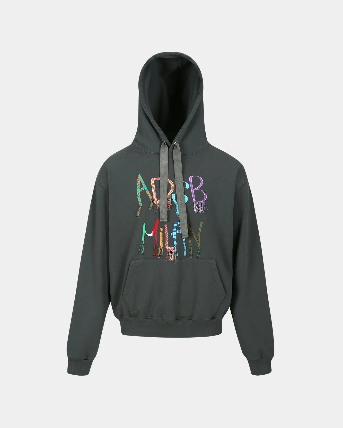 (ESSENTIAL) UNISEX ADSB MILAN EMBROIDERY HOODIE atb1148u(CHARCOAL) sold by Andersson Bell product image thumbnail 2