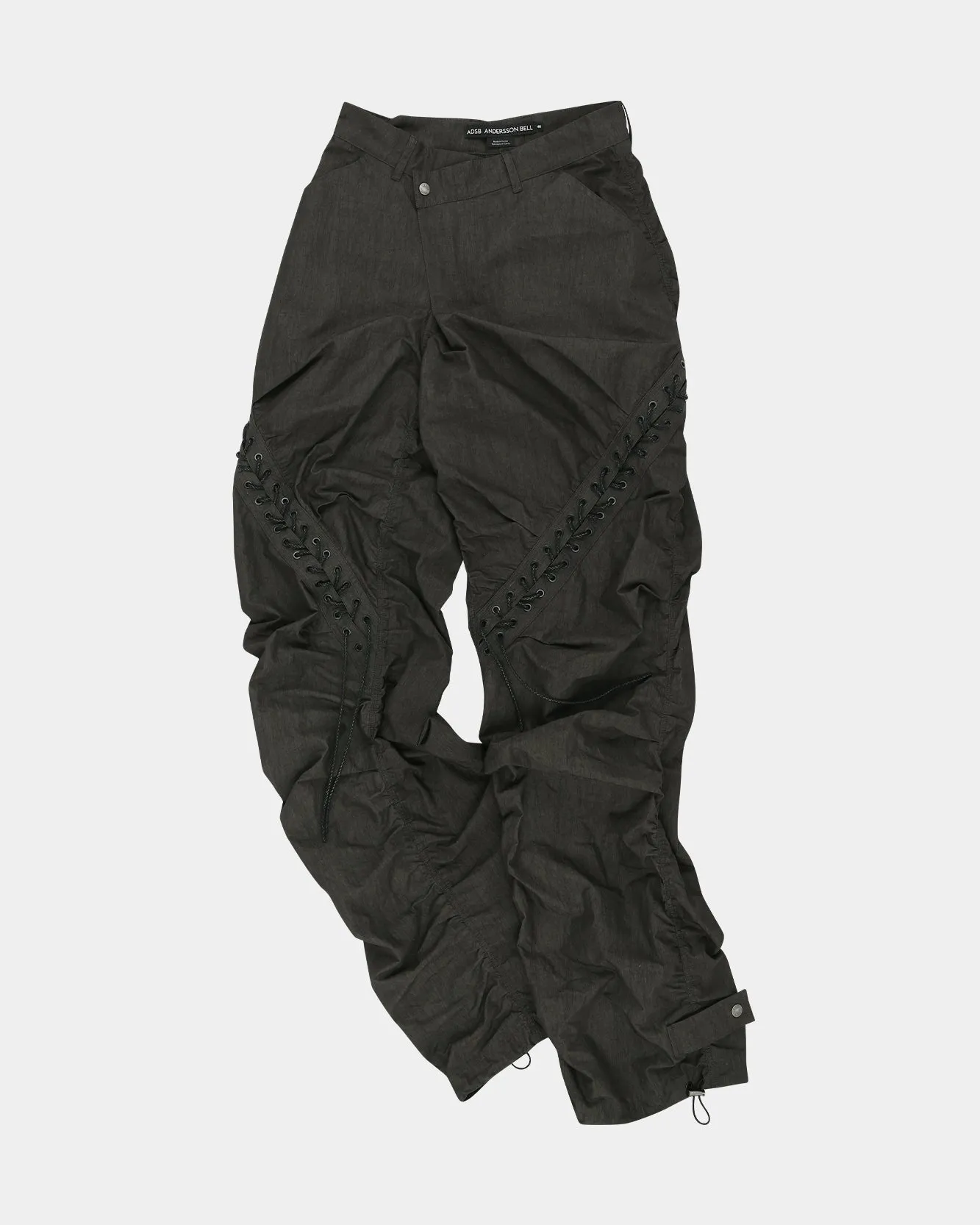 DUA LACE-UP PANTS apa737m(CHARCOAL) sold by Andersson Bell product image thumbnail 2