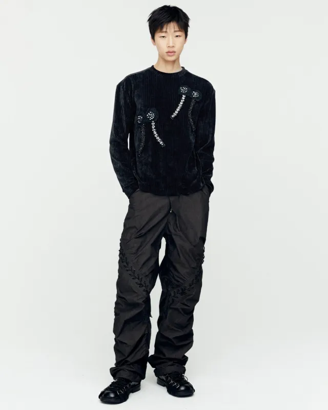 DUA LACE-UP PANTS apa737m(CHARCOAL) sold by Andersson Bell