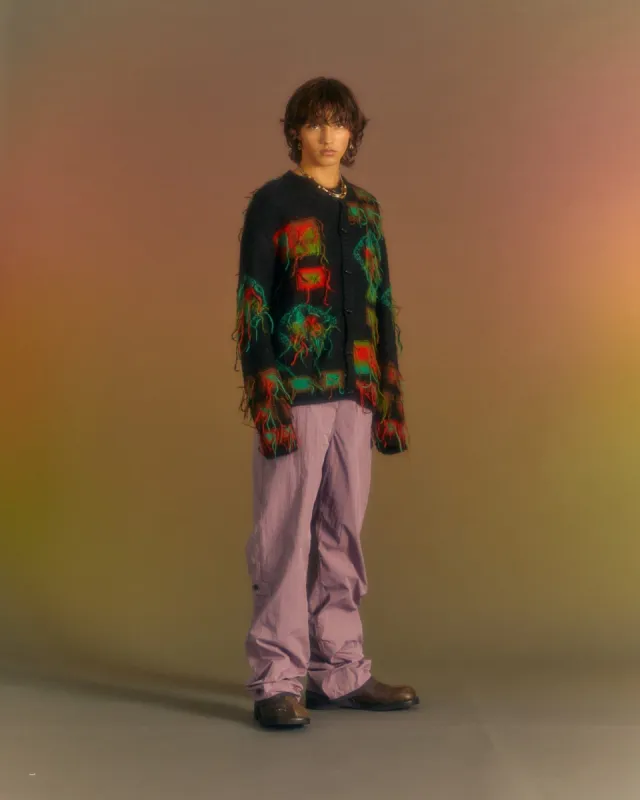 VILLAGE INTARSIA CARDIGAN atb1006m(BLACK) sold by Andersson Bell