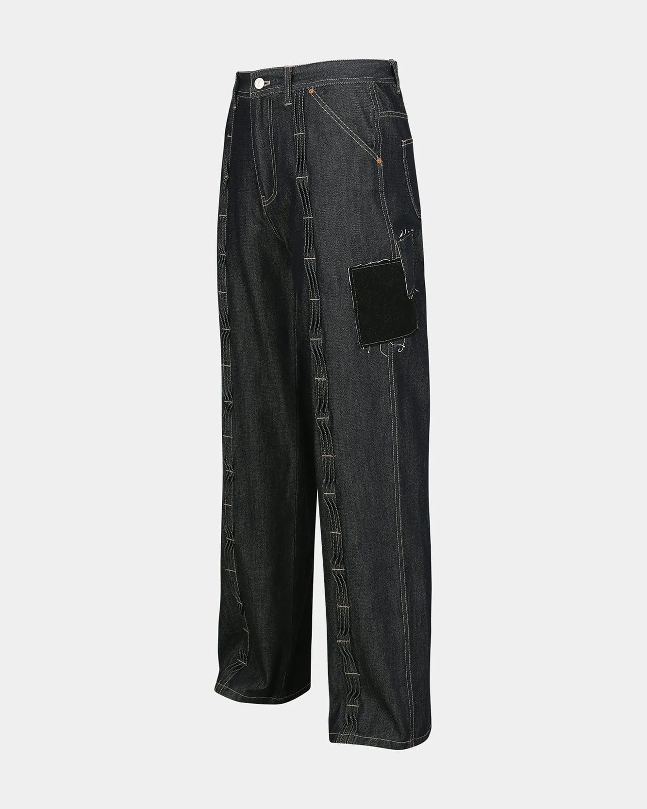 WV PROJECTのTwin Pintuck Wide Denim Pants WV PROJECT (ダブリューブイプロジェクト) - ツインピンタック